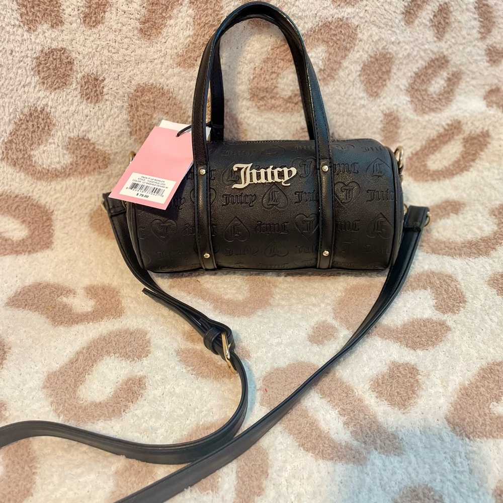 BNWT Juicy Couture Black barrel bag